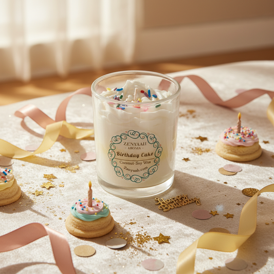Birthday Cake Luxury Candle Ad